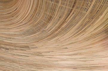 nature background of brown handicraft weave texture rattan surfac - 142337243