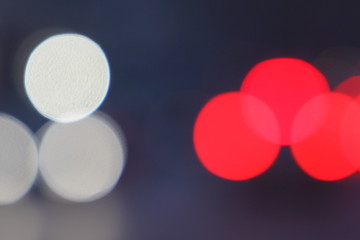 Night city street lights bokeh background