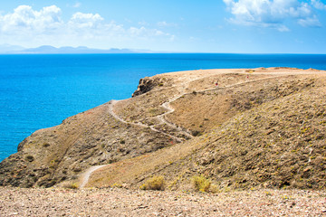 Fototapeta na wymiar View of Papagayo in Playa Blanca, Lanzarote