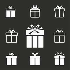 Gift Box icon set.