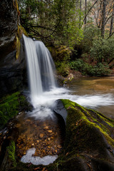Fototapeta na wymiar Winter at Raper Creek Falls