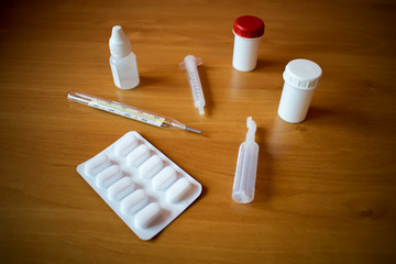 Variety of medicines and drugs