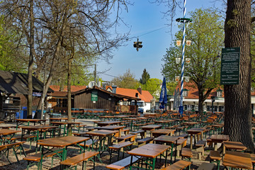 Biergarten in München