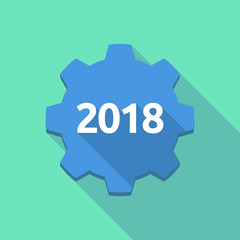 Long shadow gear with  the number 2018