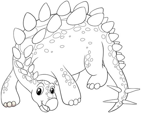 Doodles drafting animal for cute dinosaur