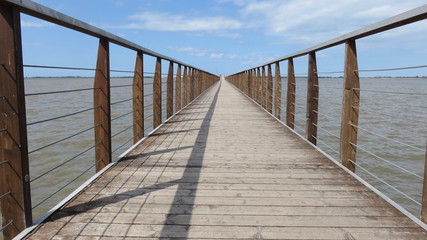 Walkway to the lake