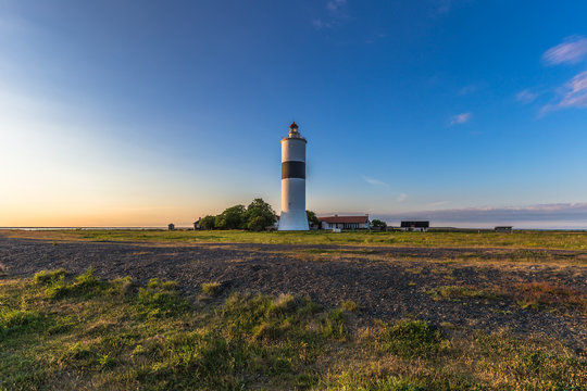 &Ouml;land, Sweden - June 04, 2016: The Lighthouse of L&aring;nge Jan in &Ouml;land, Sweden