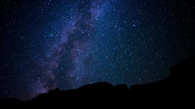 Rocky Canyon Milky Way Galaxy 11 Time Lapse Night Sky Stars