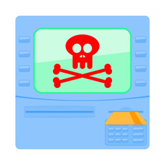 ATM hacking dangerous icon