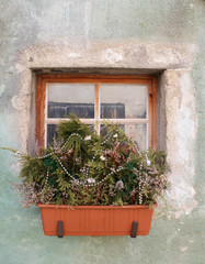Fototapeta na wymiar Window with decoration