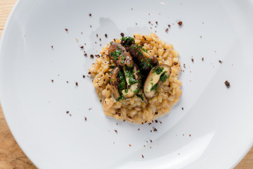 Risotto mit Pilzen und Kräuter