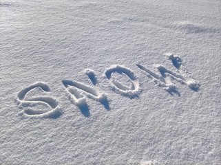 Snow Word In the Snow