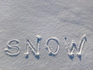 Snow Writing
