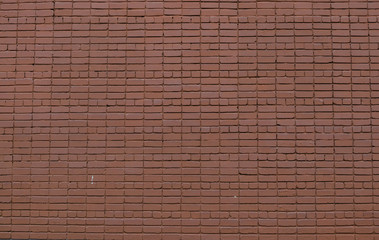 Red brick wall painted a big old