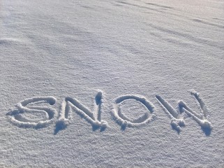 Snowy Writing