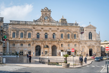 Fototapeta na wymiar Ostuni city hall, Puglia, Italy