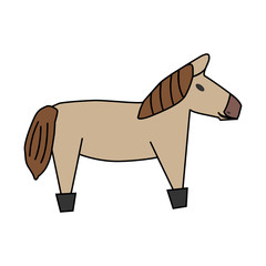 Object: horse; Style: children; Type: illustration; Background: white.