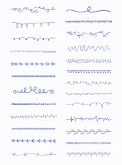 Vector icon set of floral pattern