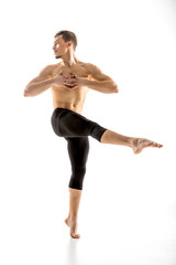 Obraz premium Young man dancing