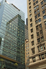 Fototapeta na wymiar Buildings and reflections of New York
