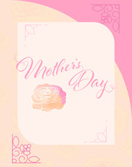Greeting card with mothers day message