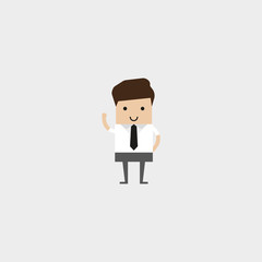 Business man cartoon character.- vector illustration