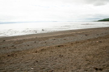 Fototapeta premium Low Tide Beach on Bay of Fundy - New Brunswick - Canada