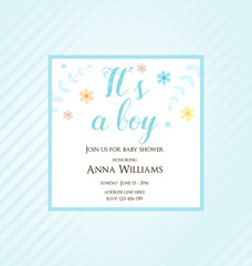 Baby shower invitation card