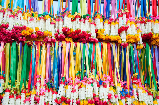 Colourful garlands