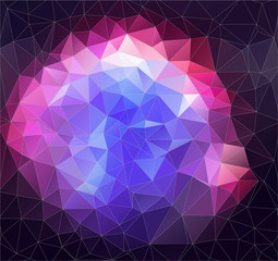 Abstract polygonal space background