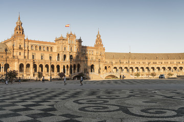 Fototapeta na wymiar Sevilla (Andalucia, Spain): Plaza de Espana
