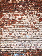 white brick wall texture with grunge effect