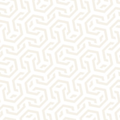 Vector Seamless Interlacing Lines Pattern. Repeating Geometric Background With Hexagonal Lattice.