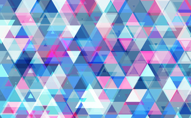 Fototapeta premium Abstract triangle pattern background. Vector illustration.