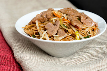 fried noodle asian food on the table