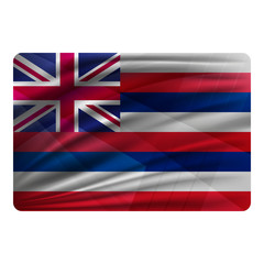 National flag of Hawaiian islands in modern design style.