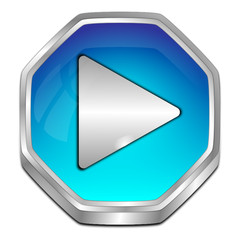 Play Button - 3D illustration