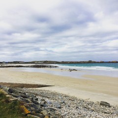 Mornring beach walk in Guernsey