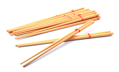 chopsticks isolated on white background.