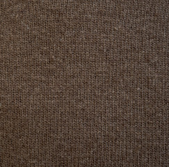 Brown knitting wool texture background.
