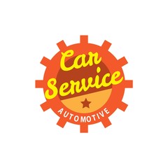 car service logo, vector illustration
