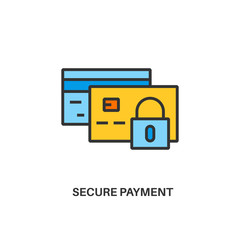 Fototapeta premium secure payment icon