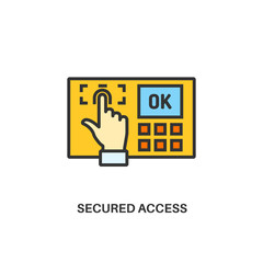 Secured access icon