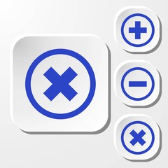 Obraz premium delete icon stock vector illustration flat design