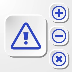 alert icon stock vector illustration flat design