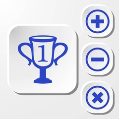 champions cup icon stock vector illustration flat design