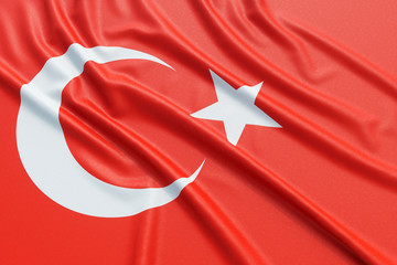 Obraz premium Turkey flag