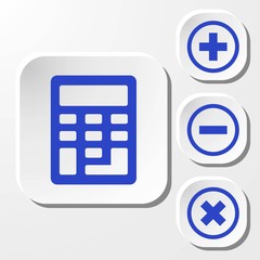 Calculator icon stock vector illustration flat design