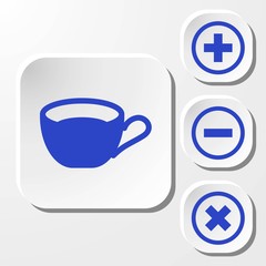 Cup icon stock vector illustration flat design