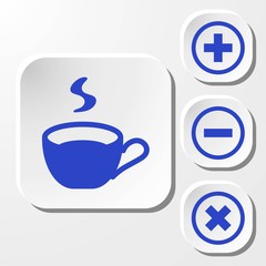 Cup icon stock vector illustration flat design